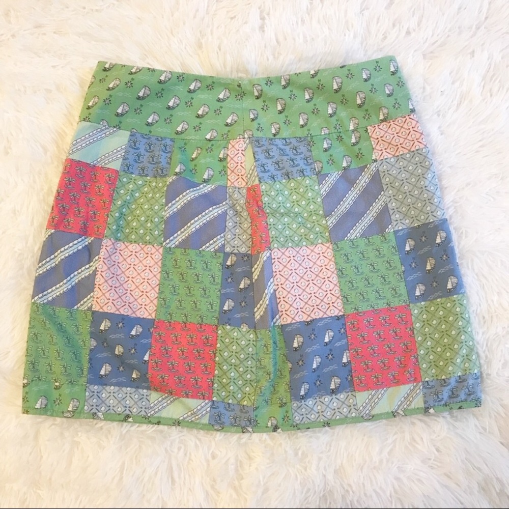 Vineyard Vines Patchwork Shep & Ian Skirt, Size 0